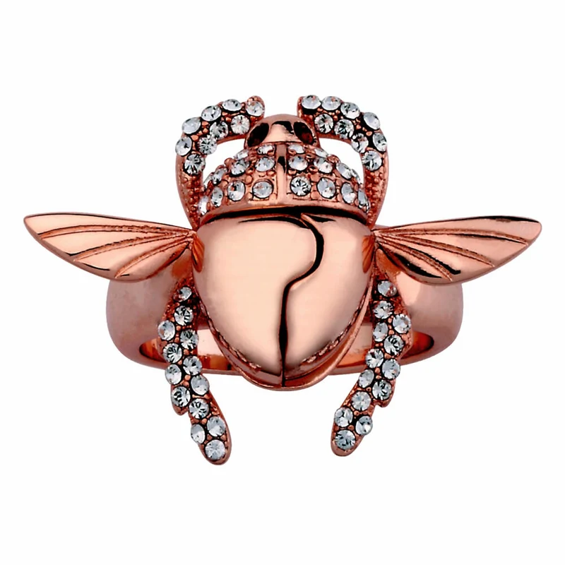 Goebel Aladdin Gold Scarabäus Ring, Disney, Käfer Ring, Schmuck, Rotgold, 14 Karat, Größe 7, 12101661