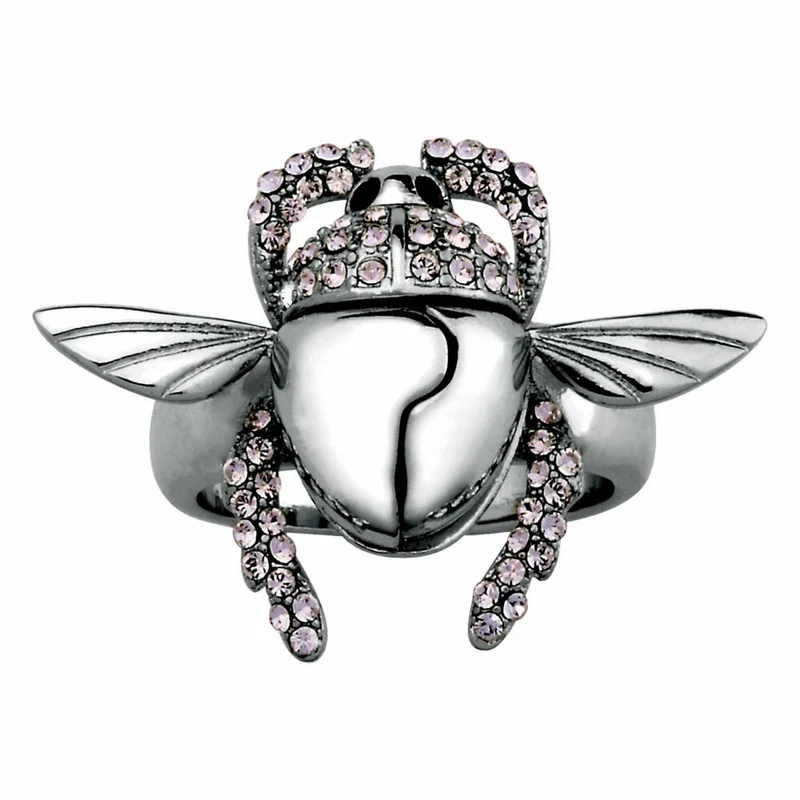 Goebel Aladdin Goldener Scarabäus Ring, Disney, Käfer Ring, Schmuck, Weißgold, 14 Karat, Größe 7, 12101631