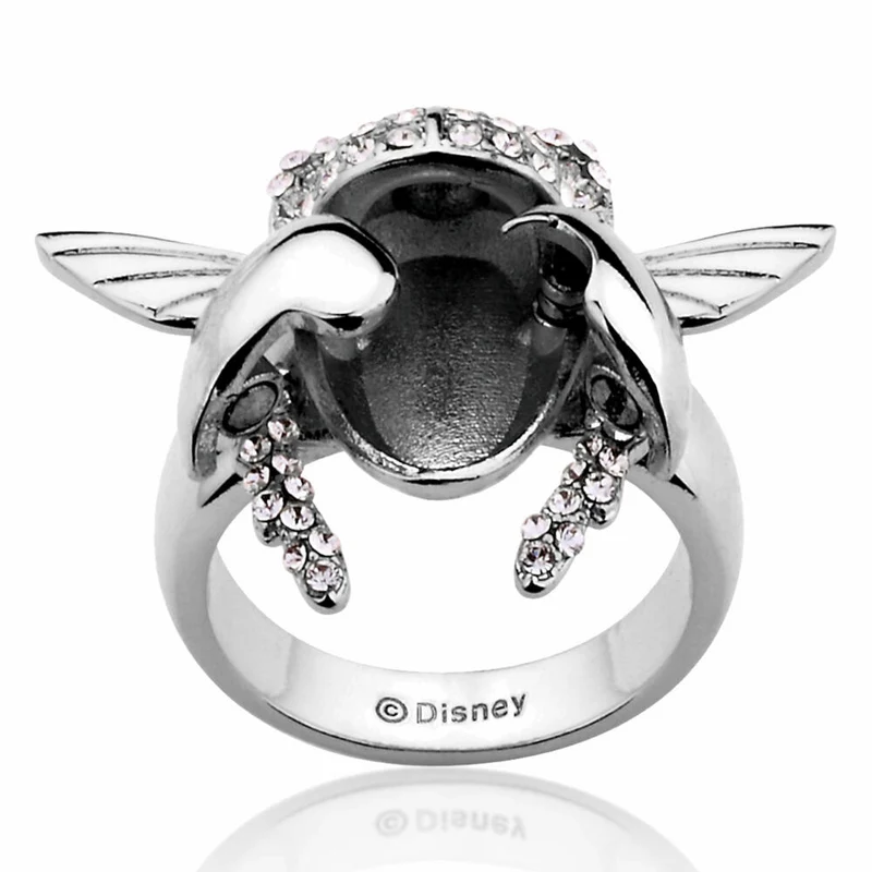 Goebel Aladdin Goldener Scarabäus Ring, Disney, Käfer Ring, Schmuck, Weißgold, 14 Karat, Größe 6, 12101621
