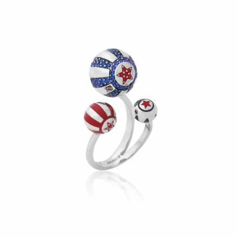 Goebel CK Zirkus Ball Ring Weißg. Couture Kingdom Dumbo Gold Messing vergoldet 12101501