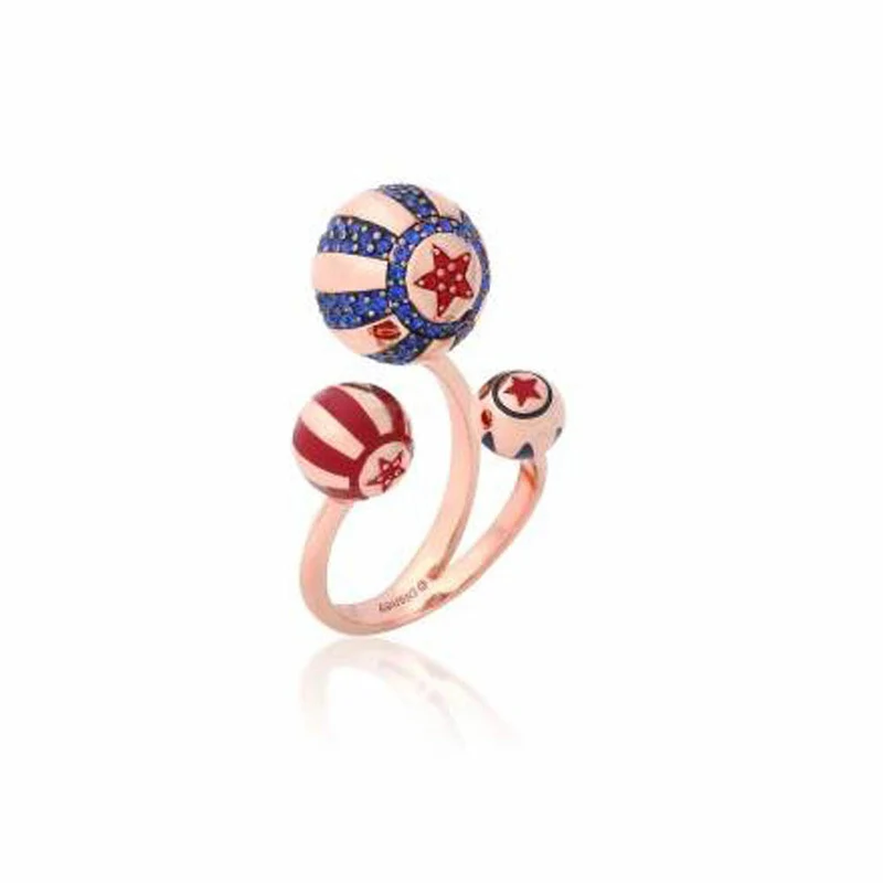 Goebel CK Zirkus Ball Ring Rotg. Couture Kingdom Dumbo Gold Messing vergoldet 12101601
