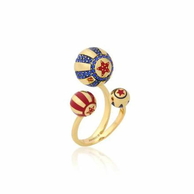 Goebel CK Zirkus Ball Ring Gelbg. Couture Kingdom Dumbo Gold Messing vergoldet 12101581