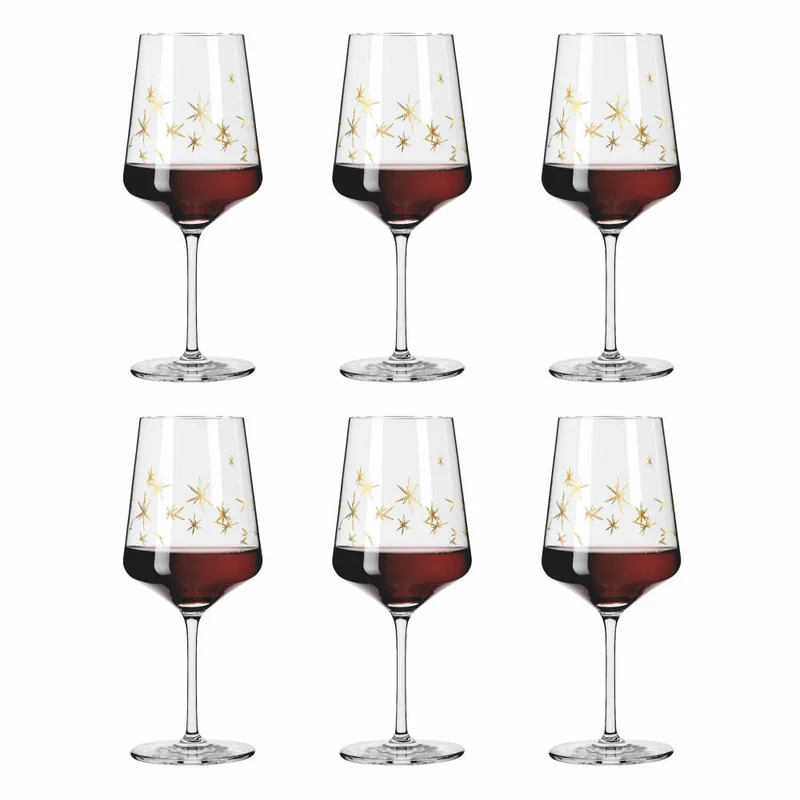 Ritzenhoff Rotweinglas Celebration Deluxe 003, 6er Set, Romi Bohnenberg, Kristallglas, 540 ml, A0454460