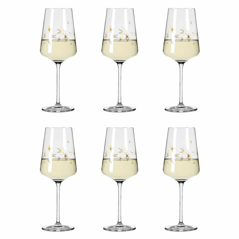 Ritzenhoff Weißweinglas Celebration Deluxe 003, 6er Set, Romi Bohnenberg, Kristallglas, 400 ml, A0454470