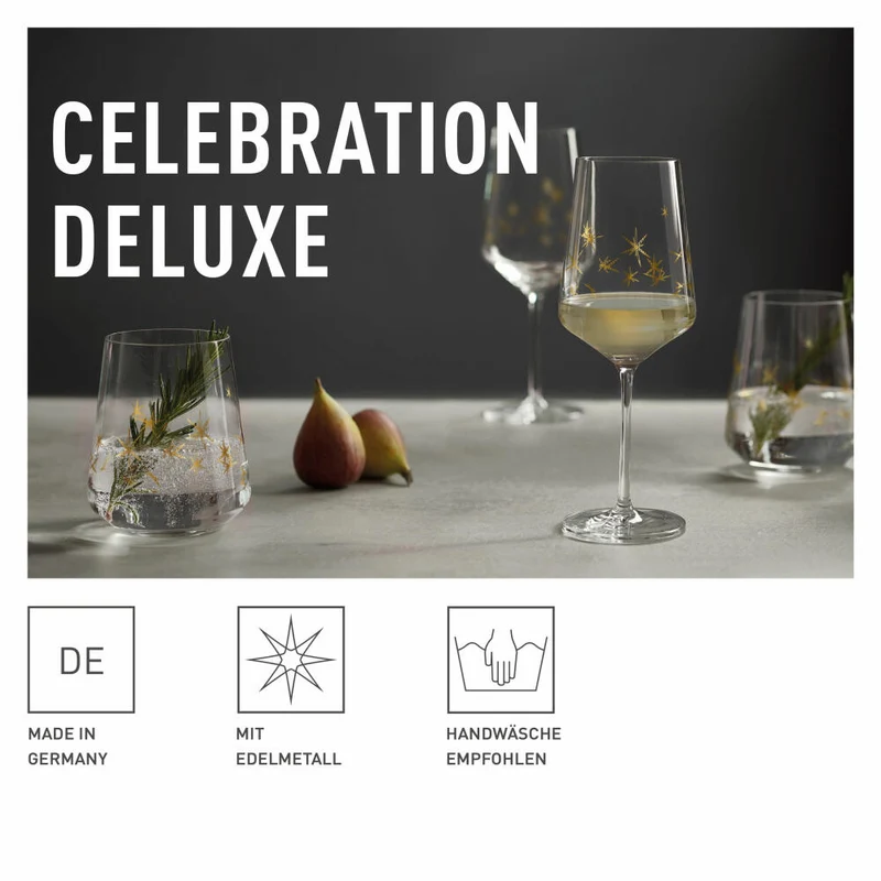 Ritzenhoff Weißweinglas Celebration Deluxe 003, 6er Set, Romi Bohnenberg, Kristallglas, 400 ml, A0454470