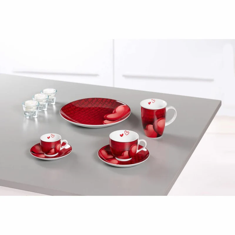 Ritzenhoff & Breker Amore Kaffeebecher, Kaffeetasse, Tasse, Becher, Porzellan, 320 ml, 423778