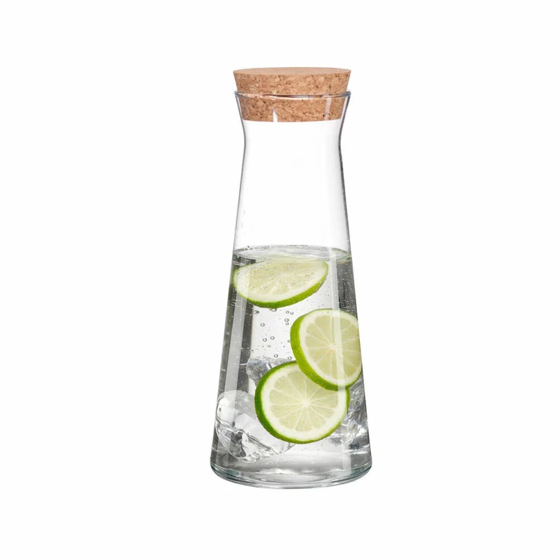 Ritzenhoff & Breker Corcho Karaffe, mit Korkstopfen, Wasserkaraffe, Glaskaraffe, Glas, 1 L, 815450