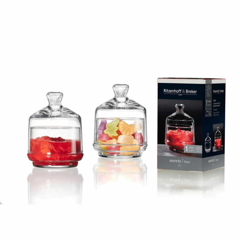 Ritzenhoff & Breker Sweets Dose, Vorratsdose, Aufbewahrungsdose, Marmeladendose, Glas, 285 ml, 817492