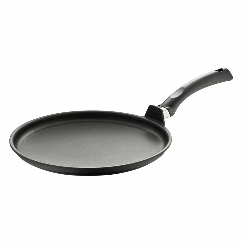 Berndes Crêpepfannen Crêpepfanne, Pfanne, Crêpes, Pfannkuchen, Antihaftversiegelung, Aluminium, Schwarz, Ø 28 cm, 011288