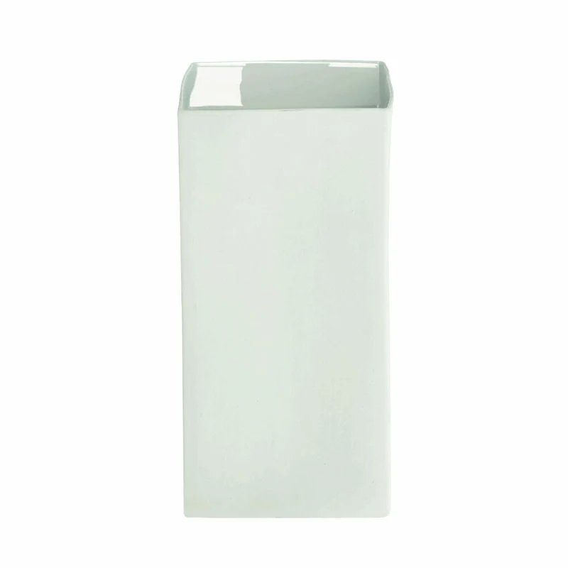 ASA Selection Cube Blue Vase, Blumenvase, Blumentopf, Tischvase, Keramikvase, Keramik, Mint, 18 cm, 46011108