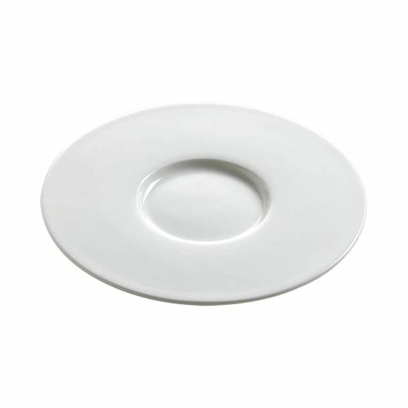 Maxwell & Williams Beverly Hills Teller, mit Fahne, Dessertteller, Frühstücksteller, Porzellan, Weiß, Ø 15.5 cm, BU1015
