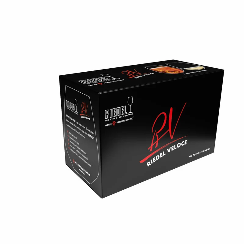 Riedel Allzweck-Tumbler Veloce 2er Set, Trinkbecher, Kristallglas, 550 ml, 6330/20