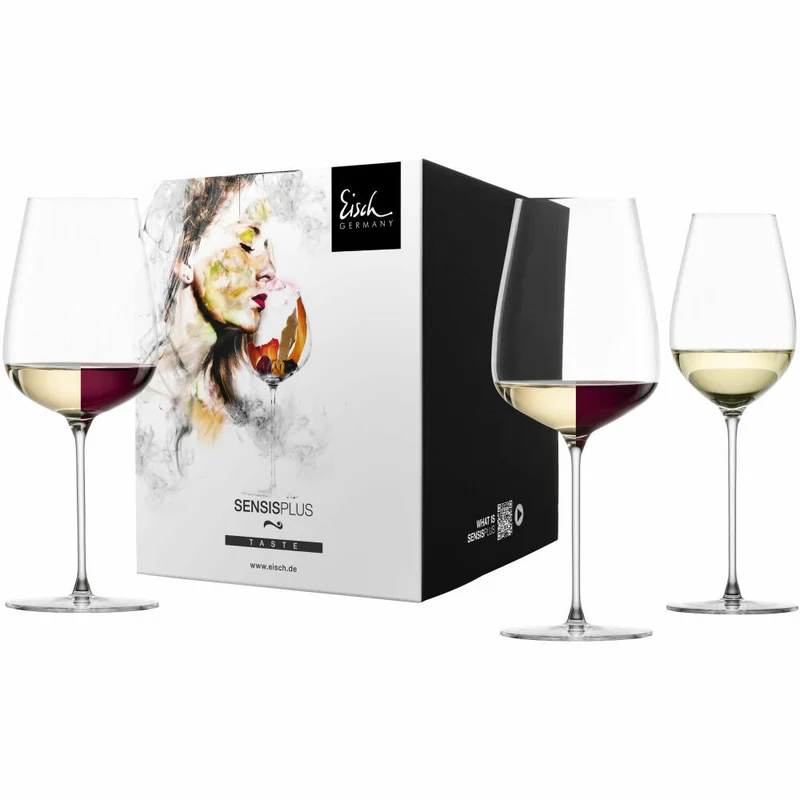 Eisch Tasting-Set Essenca Sensis plus, 3-tlg., Weinglas, Rotweinglas, Weißweinglas, Kristallglas, 25431099