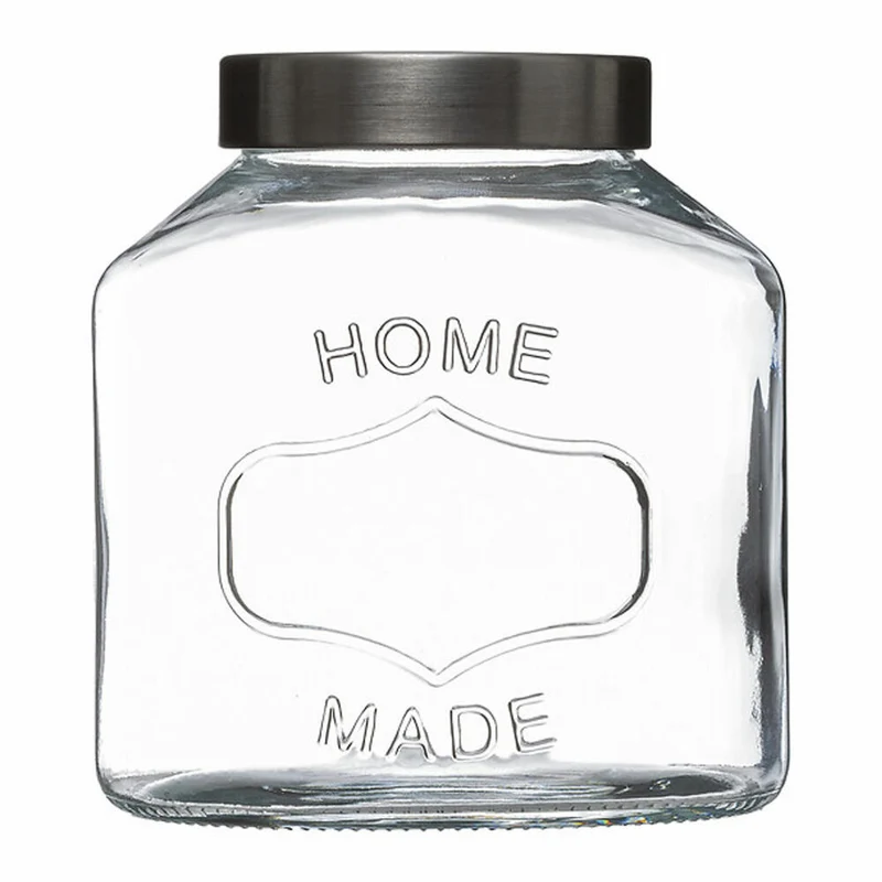5five Simply Smart Einmachglas Home Made, Vorratsglas, Glas, Edelstahl, Transparent, 2.5 L, 179632
