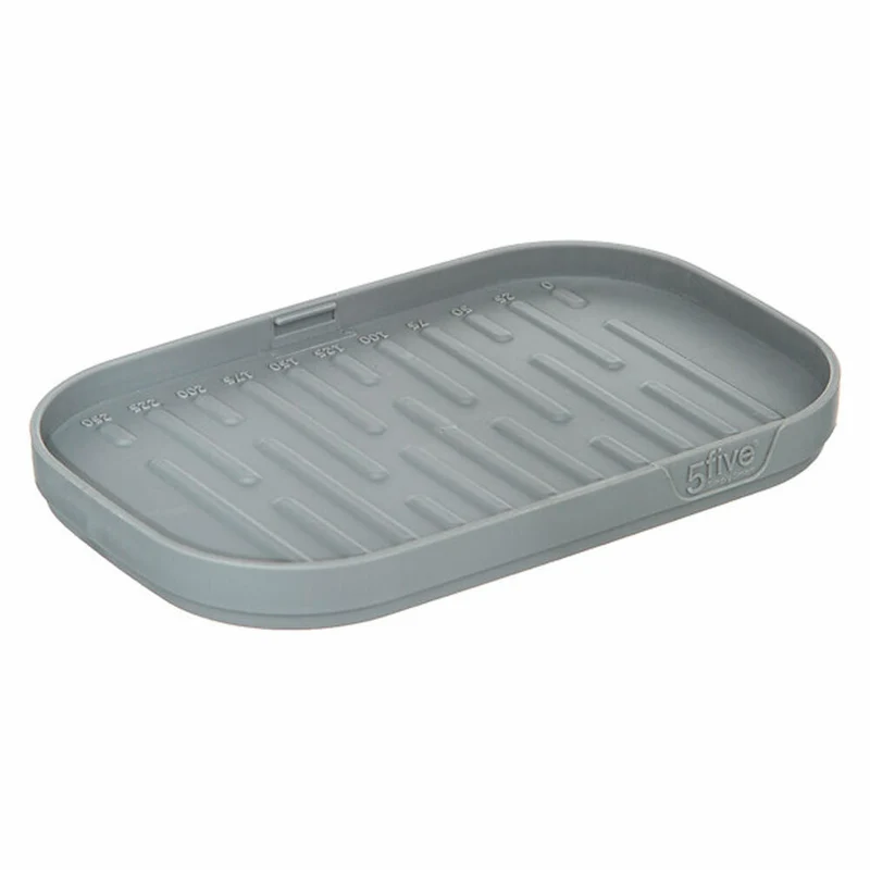 5five Simply Smart Butterdose Fresh Eat mit Streichmesser, Butterschale, Kunststoff, Grau, 15.7 x 10 cm, 179677