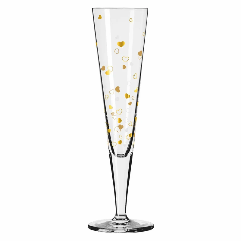 Ritzenhoff Goldnacht Champus-Duett F24, 2er Set, A. Vasconcelos, Champagnerglas, Kristallglas, 205 ml, 6031007