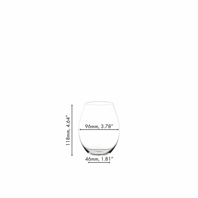 Riedel Stemless Weinglas Wine Friendly 4er-Set, Tumbler, Kristallglas, 570 ml, 6422/04-4