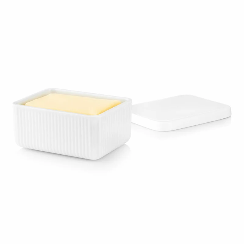 Eva Solo Butterdose, Butterglocke, Butterschale, Porzellan, 5,7x9,6x12 cm, Weiß, 886263