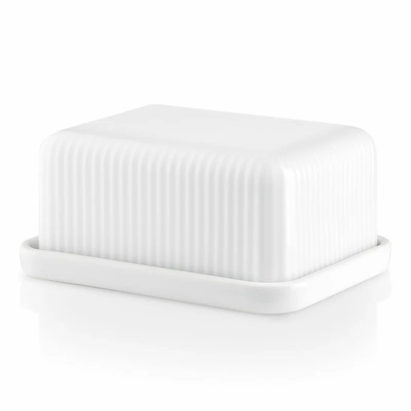 Eva Solo Butterdose, Butterglocke, Butterschale, Porzellan, 5,7x9,6x12 cm, Weiß, 886263
