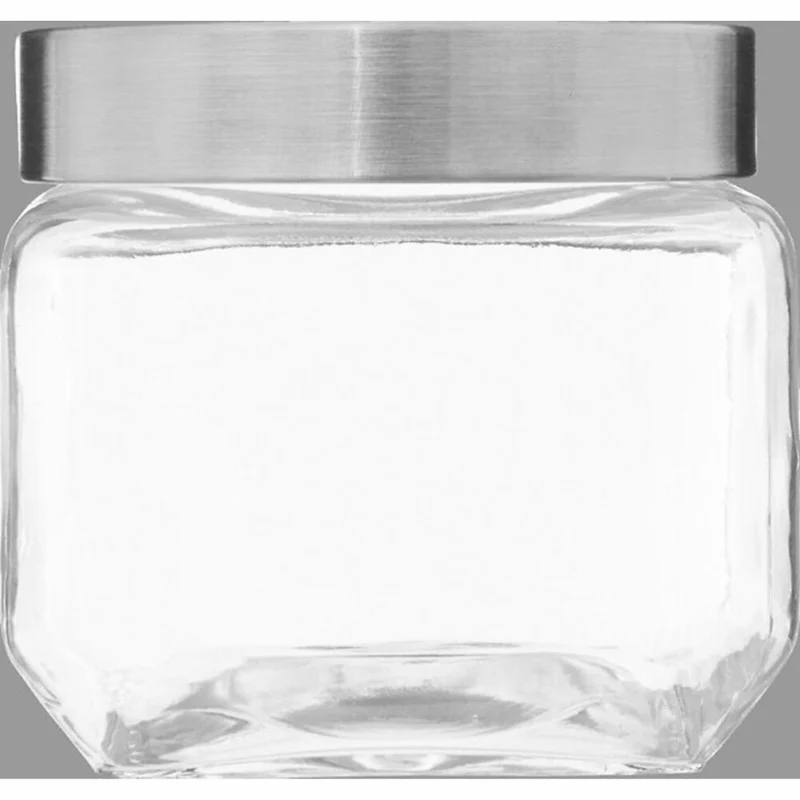5five Simply Smart Einmachglas Miro, Vorratsglas, Glas, Stahl, Acryl, Transparent, 800 ml, 189561