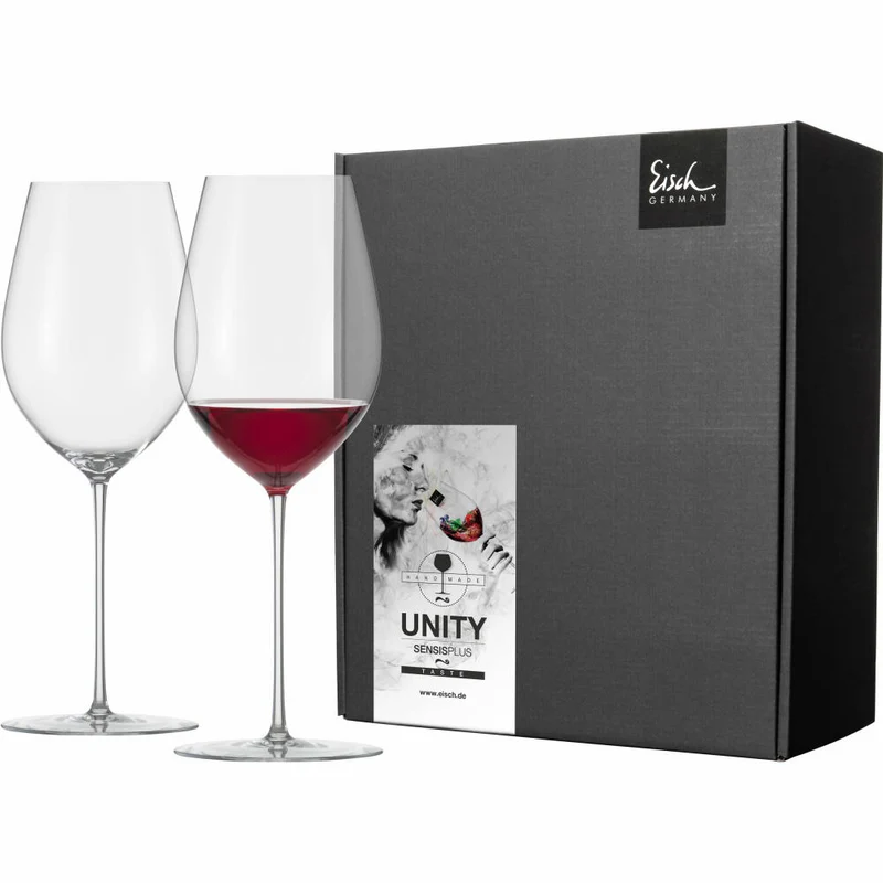 Eisch Rotweingläser Unity Sensis plus, 2er Set, Rotweinglas, Weinglas, Kristallglas, 615 ml, 25224020