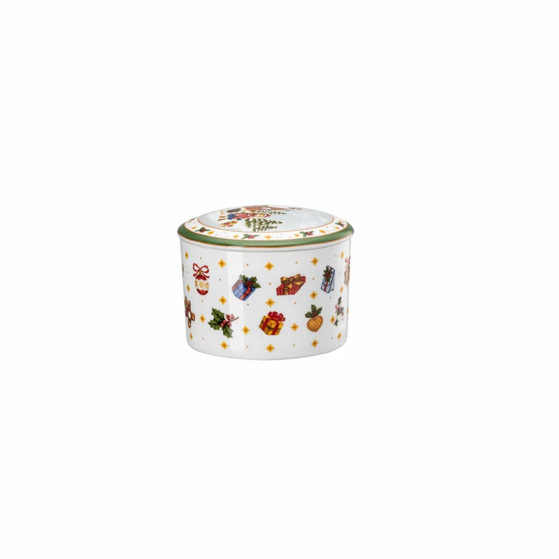 Hutschenreuther Dose klein Happy Wintertime, Plätzchendose, Porzellan, Mehrfarbig, 450 ml, 02488-727470-24989
