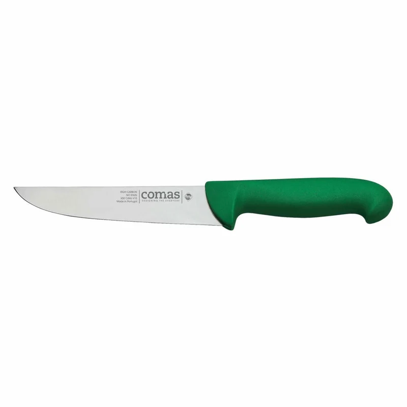 Comas Kochmesser Carbon, Küchenmesser, Stahl, PP, Grün, 18 cm Klinge, 10128