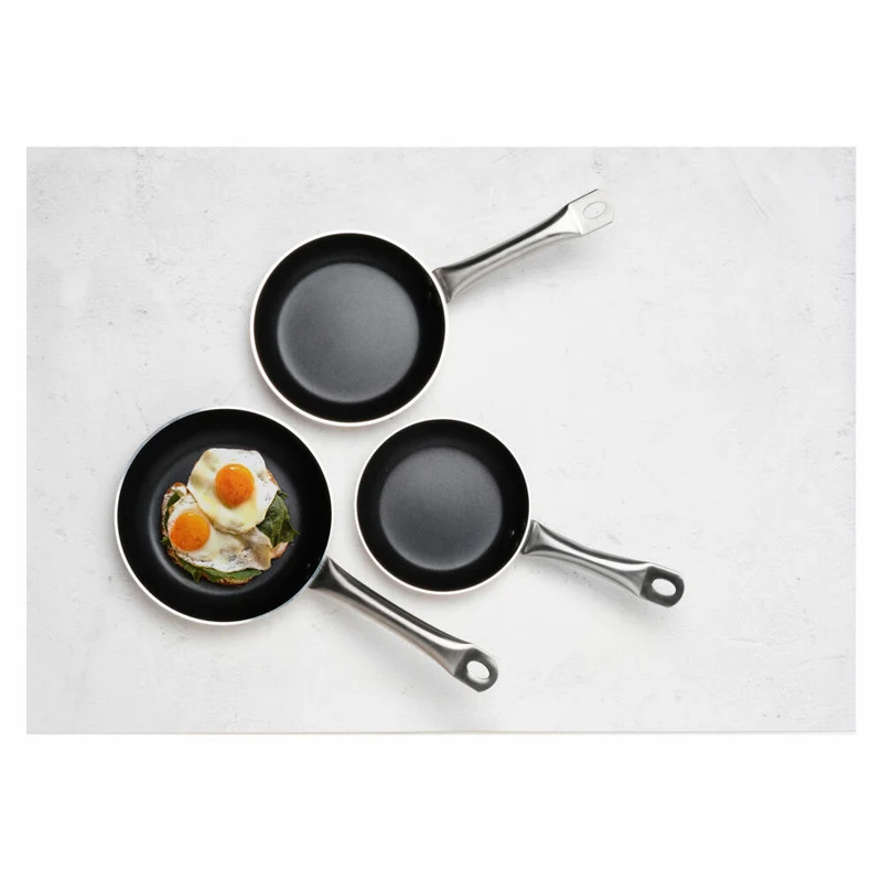 Comas Bratpfanne Teide Induktion, Pfanne, Edelstahlgriff, Aluminium, Silber, Schwarz, 20 cm, 8954