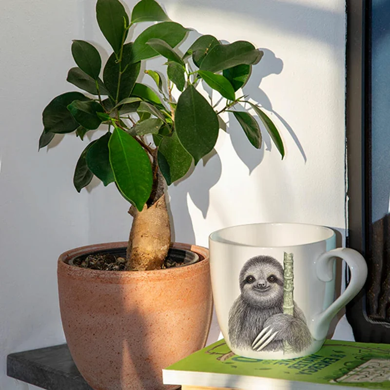 Charlotte Nicolin Becher Shugi, Tasse, Faultier, Fine Bone China, Bunt, 415 ml, MU9047
