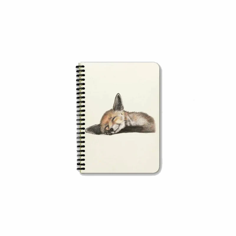 Charlotte Nicolin Notizblock A5 Felix, Hardcover Spiral-Notebook, 50 linierte Seiten, 100 g Papier, SNPA59119