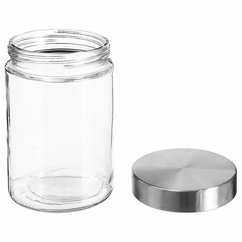 5five Simply Smart Einmachglas Nixo, Vorratsglas, Glas, Edelstahl, Transparent, 1.2 L, 135297