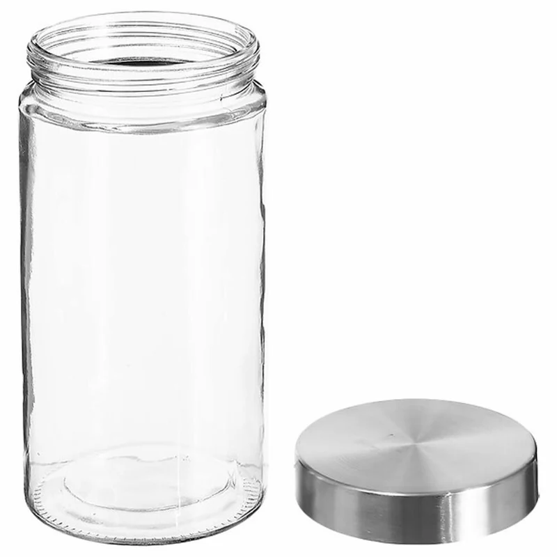 5five Simply Smart Einmachglas Nixo, Vorratsglas, Glas, Edelstahl, Transparent, 1.7 L, 135298