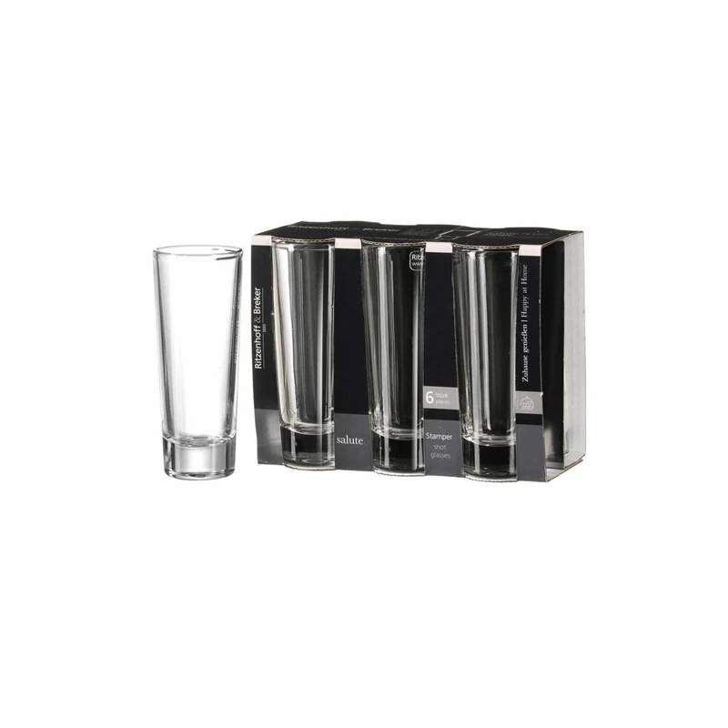 Ritzenhoff & Breker Salute Schnapsgläser, 6er Set, Stamper, Schnapsglas, 65 ml, 818918