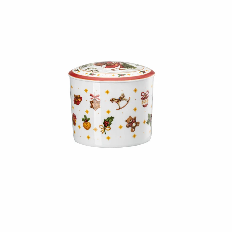 Hutschenreuther Dose mittel Happy Wintertime, Plätzchendose, Porzellan, Mehrfarbig, 740 ml, 02488-727470-24992