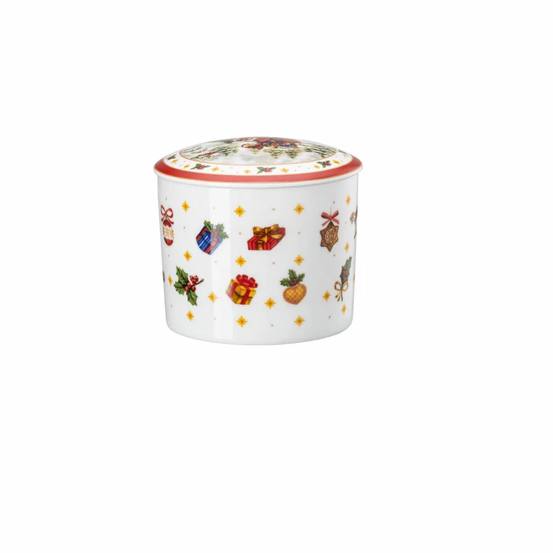 Hutschenreuther Dose mittel Happy Wintertime, Plätzchendose, Porzellan, Mehrfarbig, 740 ml, 02488-727470-24992