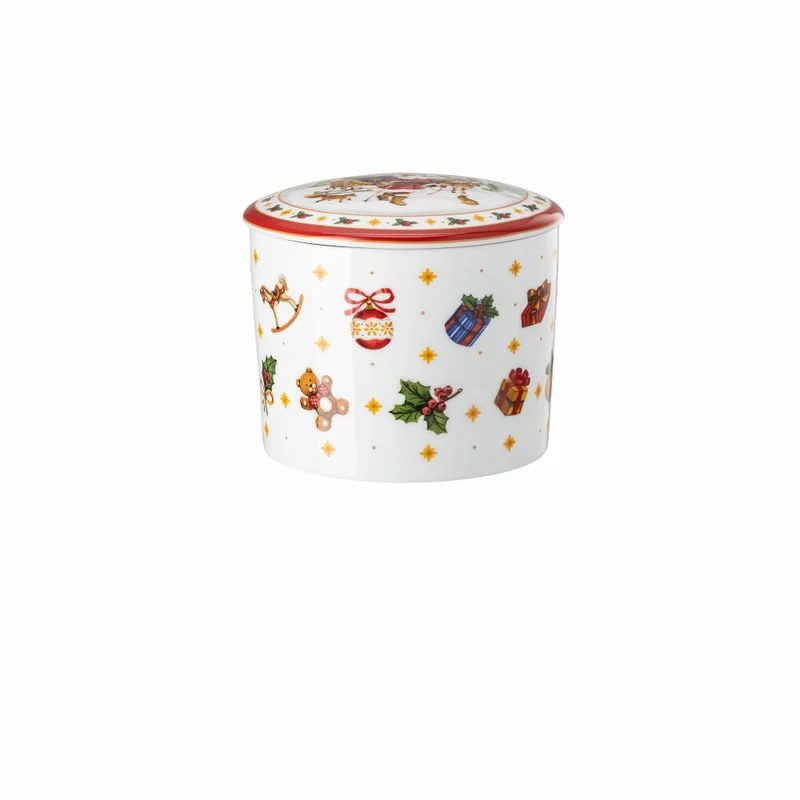 Hutschenreuther Dose groß Happy Wintertime, Plätzchendose, Porzellan, Mehrfarbig, 1.5 L, 02488-727470-24986