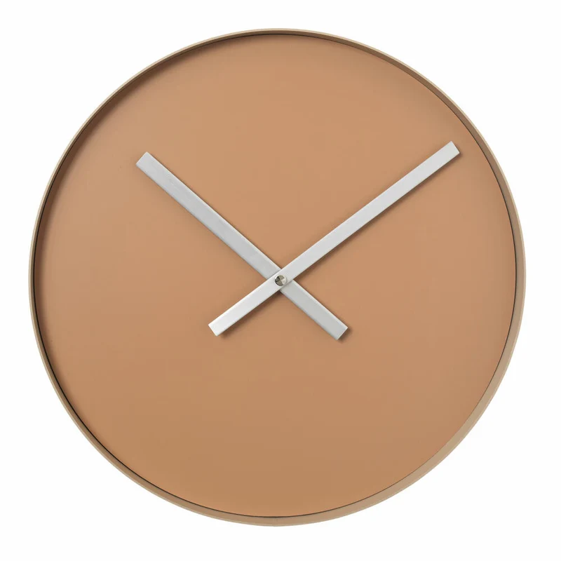 Blomus RIM Wanduhr, Uhr, Stahl, Edelstahl matt, Kunststoff, Indian Tan, Nomad, 40.5 cm, 65910