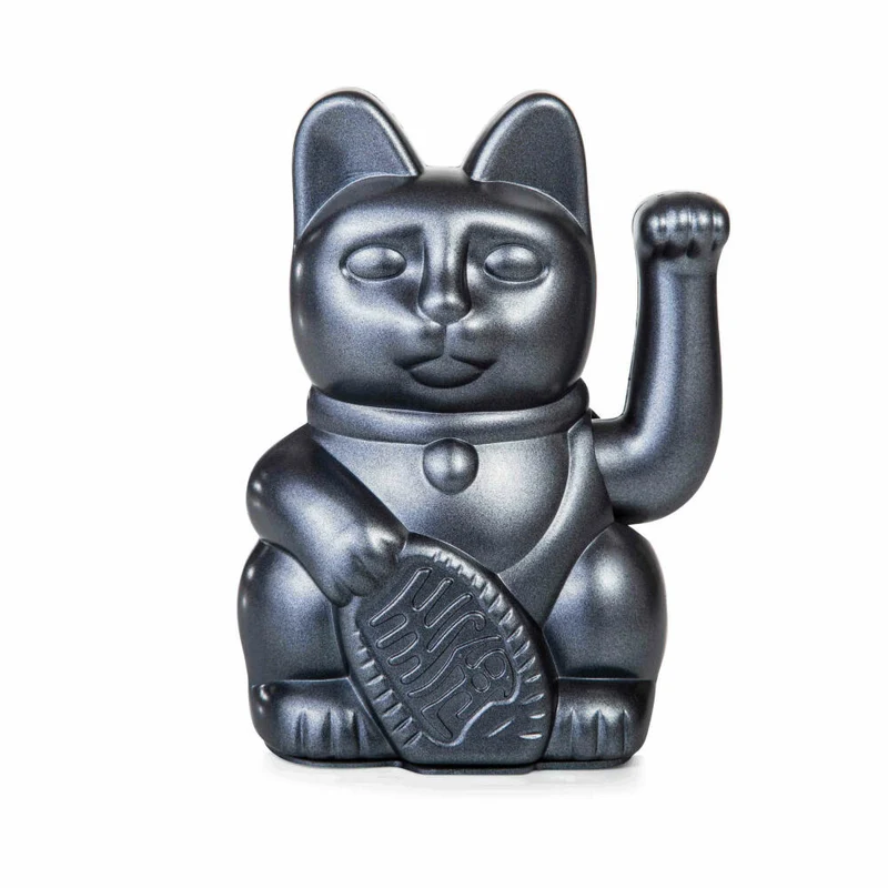 Donkey Products Winkekatze Lucky Cat Maneki Neko, Glücksbringer, Kunststoff, Galaxy, 15 cm, 330440