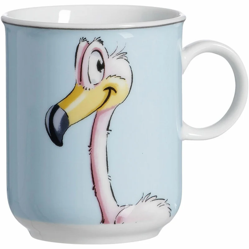 Ritzenhoff & Breker Happy Zoo Flo Kinder-Trink-Becher, Kinderbecher, Tasse, Kinder, Porzellan, 270 ml, 413359