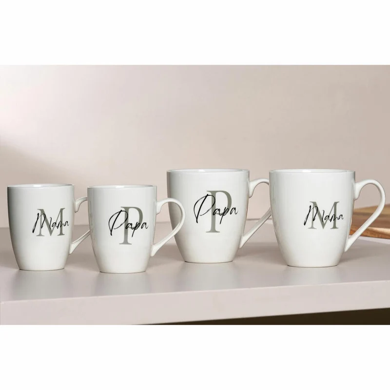 Ritzenhoff & Breker Papa Kaffeebecher, Kaffeetasse, Tasse, Becher, Porzellan, 310 ml, 413380