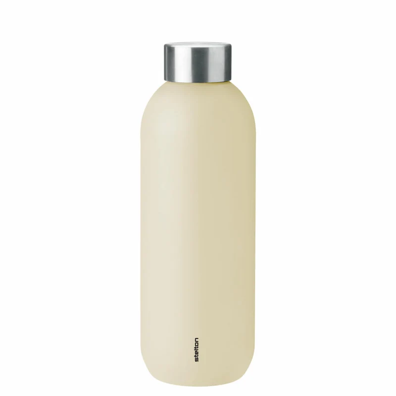 Stelton Isolierflasche Keep Cool, Edelstahl, Kunststoff, Mellow Yellow, 600 ml, 355-21