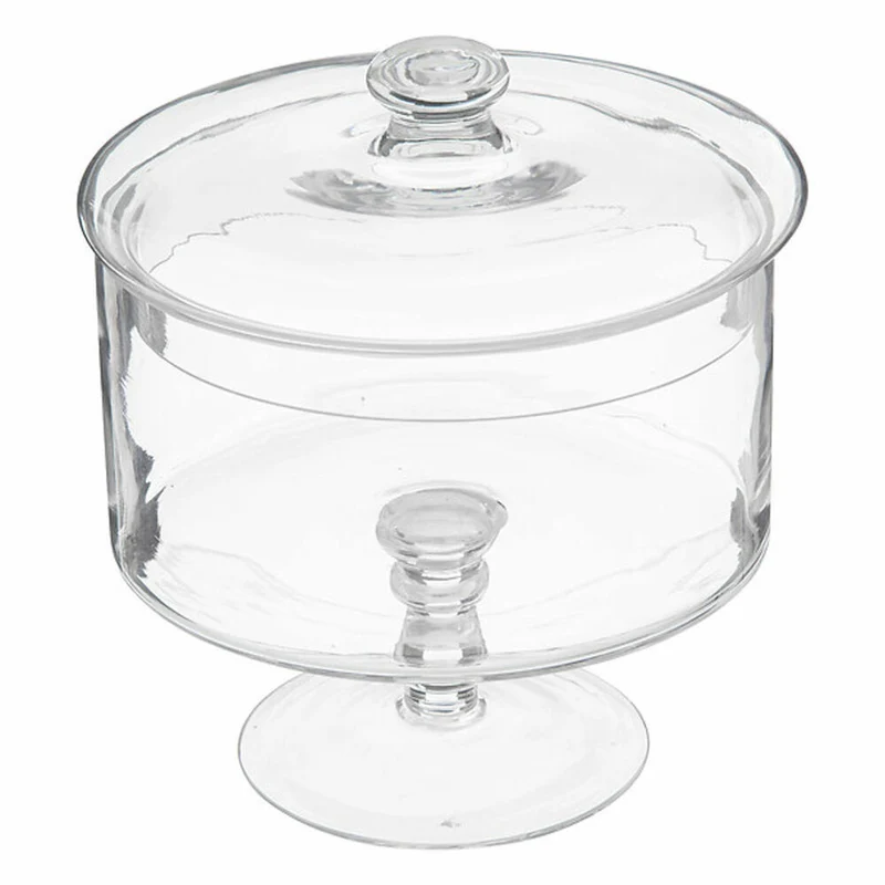 5five Simply Smart Bonboniere Gateaux auf Fuß, Keksdose, Glas, Transparent, 1.8 L, 115632