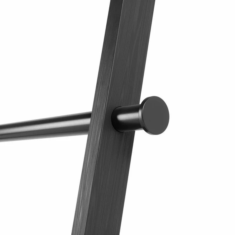 Umbra Kleiderleiter Leana, Handtuchleiter, Kleiderständer, Pappelholz, Schwarz, 152 cm, 1017445-040