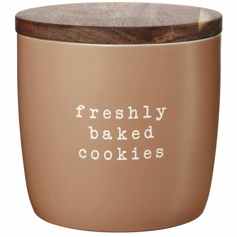 ASA Selection Hey! Dose, Vorratsdose, Aufbewahrungsdose, New Bone China, Freshly baked cookies, H 9 cm, 17752277