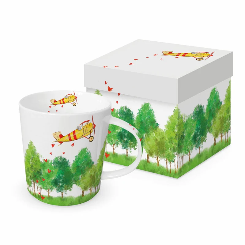 PPD Flight to Love Trend Mug, in Geschenkbox, Henkelbecher, Kaffeebecher, Becher, Tasse, New Bone China, 400 ml, 160302539