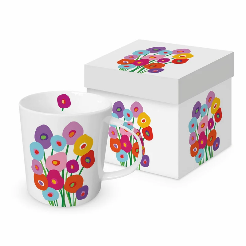 PPD Super Bouquet Trend Mug, in Geschenkbox, Henkelbecher, Kaffeebecher, Becher, Tasse, New Bone China, 400 ml, 160302553