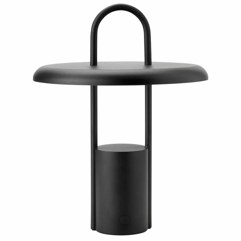Stelton portable Tischleuchte Pier, Eisen, ABS-Kunststoff, Black, 33.5 cm, 616
