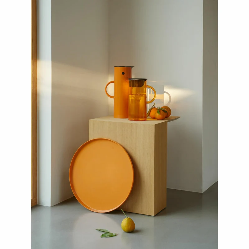 Stelton Kanne mit Deckel EM77, Karaffe, Kunststoff, Safran, 1.5 L, 1310-6