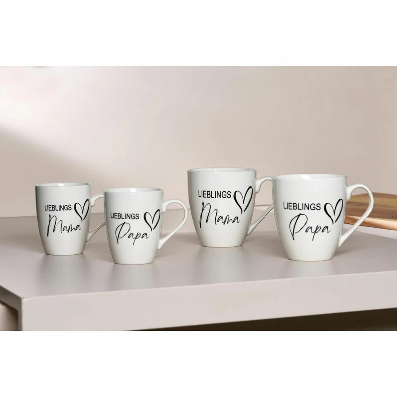 Ritzenhoff & Breker Papa Kaffeebecher, Kaffeetasse, Tasse, Becher, Porzellan, 590 ml, 413670