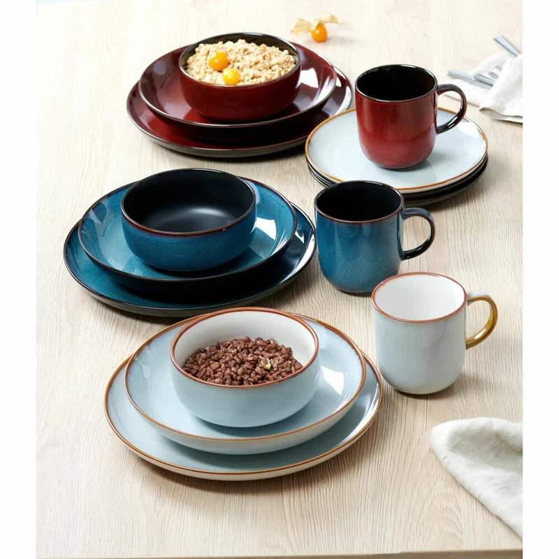 Ritzenhoff & Breker Bali Schale, Müslischale, Dessertschale, Schüssel, Steinzeug, Blau, Ø 14.5 cm, 418316